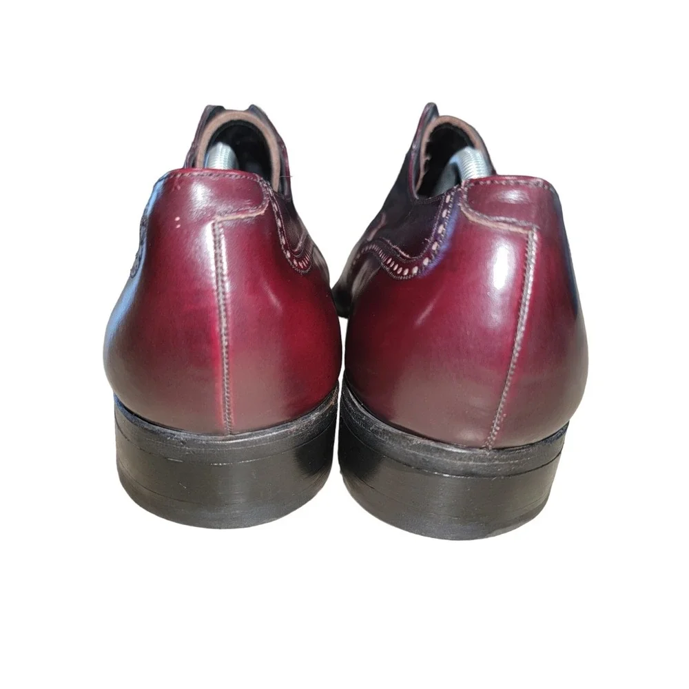 Florsheim Lexington Men's Burgundy Leather Wingtip‎ Oxford Dress Shoes Sz 10.5 E